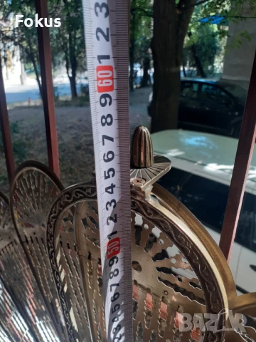 Невероятна барокова менсингова решетка за камина, снимка 7 - Антикварни и старинни предмети - 50941593