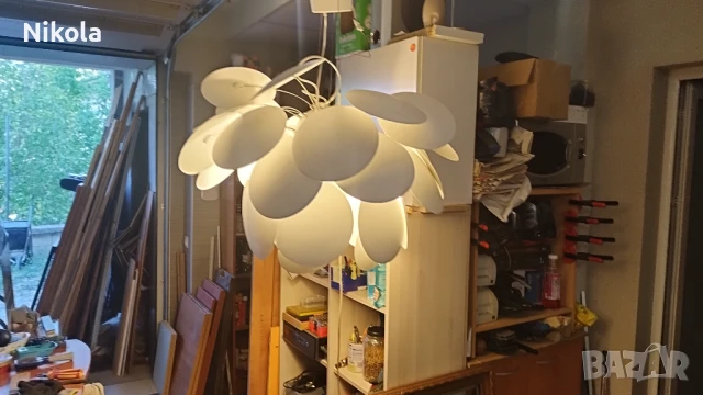 Полилей стил Marset Discocó с три крушки 80/60см, снимка 2 - Полилеи - 51197688