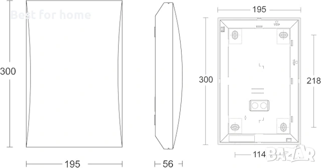 STEiNEL LN 1 LED външна,светеща табела с превключвател ,  с номер на къщаа, снимка 2 - Други стоки за дома - 53559499