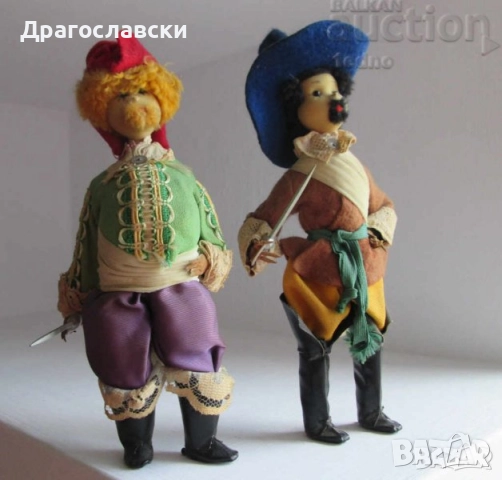 Пинокио на пружина, голяма 50 см Парцалена кукла,  с национална носия за стена, казак мускетар, снимка 16 - Декорация за дома - 28881400