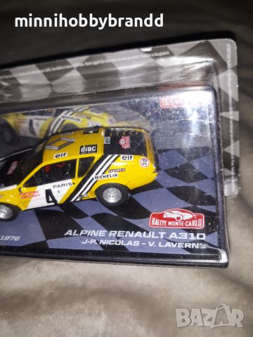 Opel Manta 400 Alpine Renault A310 Subaru Imreza Wrc 1.43 Eaglemoss Rally Monte-Carlo, снимка 14 - Колекции - 46523317