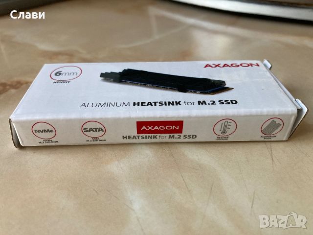 Охладител за SSD, NVME Axagon нов , снимка 5 - Други - 46246961