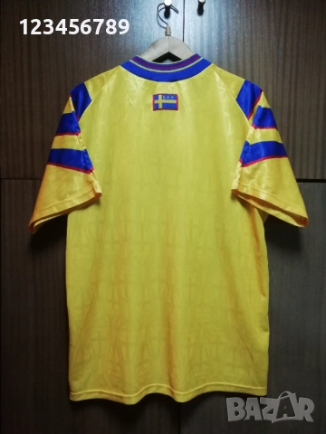 Швеция 1996/1997 оригинална футболна тениска фланелка Adidas Sweden Vintage ретро екип , снимка 2 - Тениски - 52138503