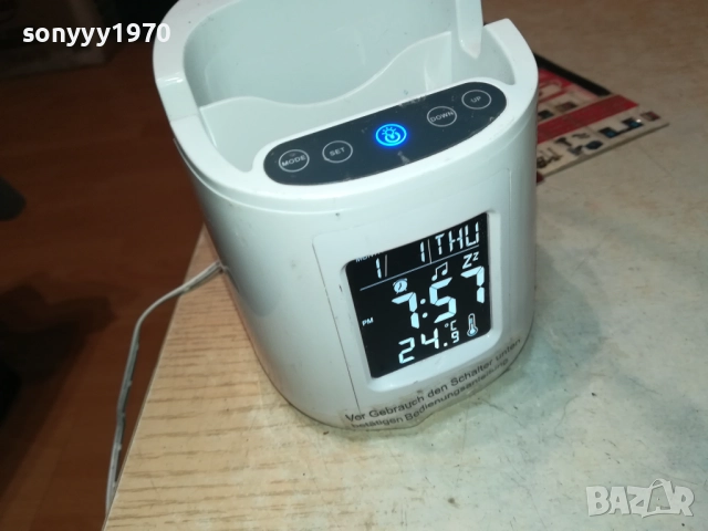 POKO LED ЛАМПА С ЧАСОВНИК-НАСТОЛНА GERMANY 3108250811, снимка 15 - Лед осветление - 51548244