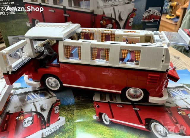 LEGO 10220 Creator Expert Volkswagen T1 Camper Van, снимка 16 - Колекции - 45637221