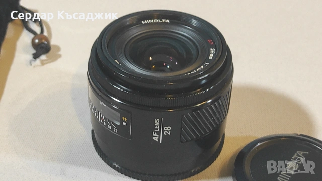 SONY a-200 с обектив Minolta 28/2,8, снимка 2 - Фотоапарати - 47476206