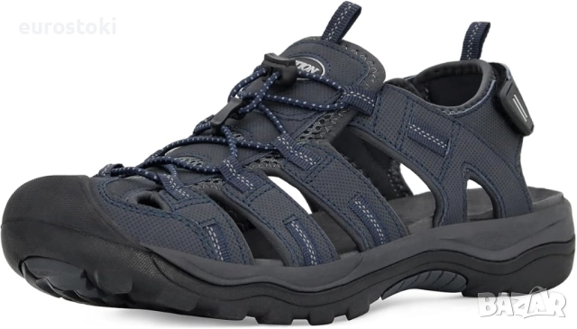 GRITION Мъжски спортни туристически сандали със затворени пръсти, водни обувки, приключенски