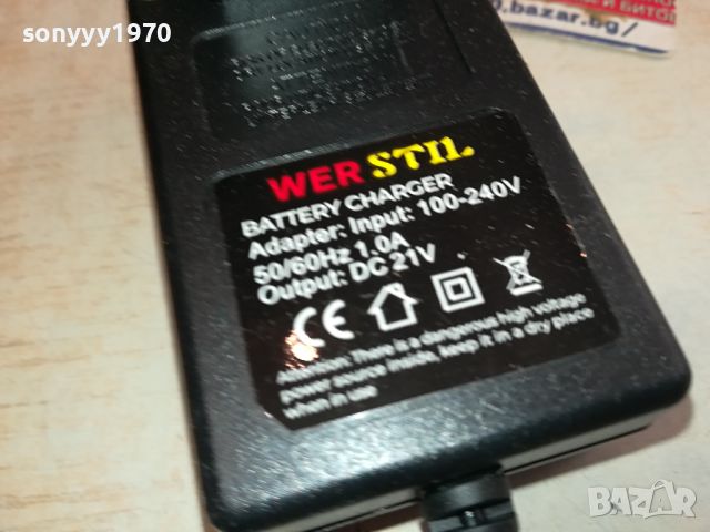 wer stil dc 21v-battery charger 2004241712, снимка 5 - Градинска техника - 45371666