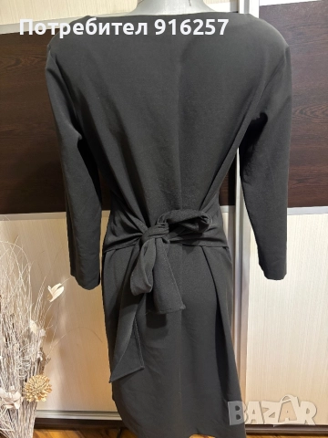 Черна рокла, снимка 3 - Рокли - 52857824