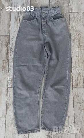 Дамски дънки paperbag ZARA xs, снимка 2 - Дънки - 50243209