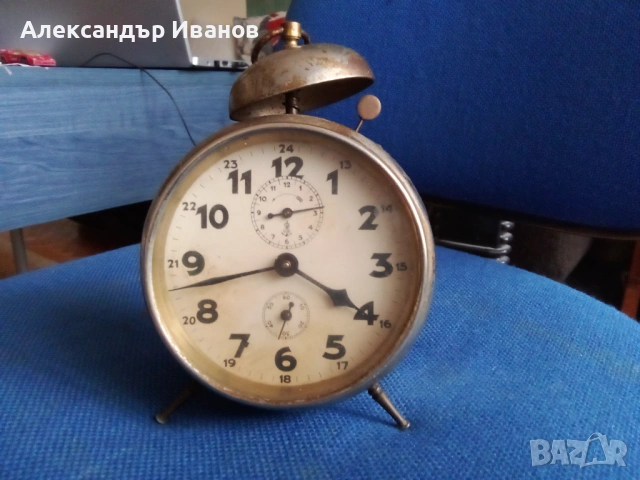 Стар германски часовник,будилник GB Gustav Becker