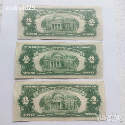 2 долара/DOLAR ,САЩ/USA/червен печат/RED seal -1953 година, снимка 2 - Нумизматика и бонистика - 51465826