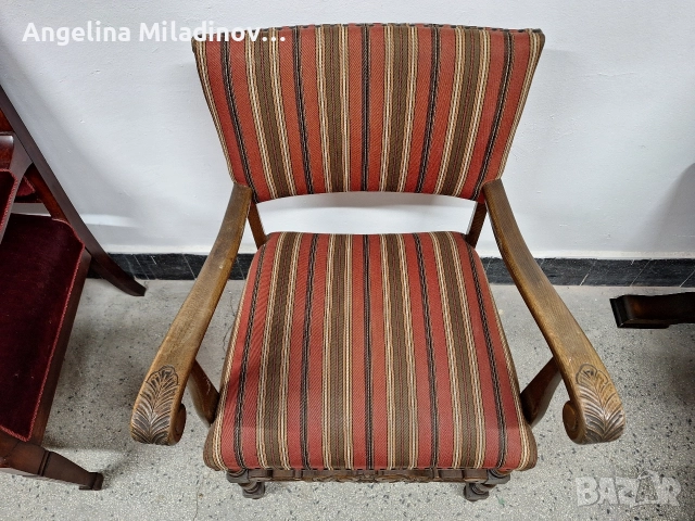 Винтидж кресло стил Барок , снимка 4 - Дивани и мека мебел - 52926336