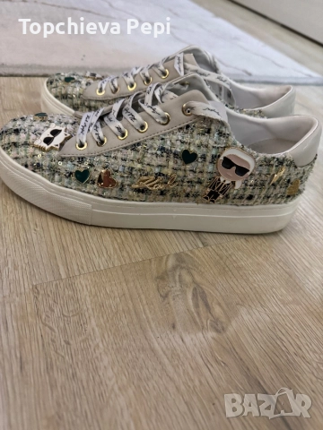 Сникерси Карл Лагерфийлд , снимка 2 - Маратонки - 51659046