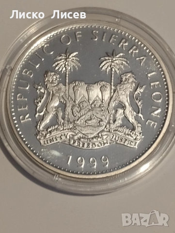 Сиера Леоне 10 долара 1999г., снимка 3 - Нумизматика и бонистика - 53605337