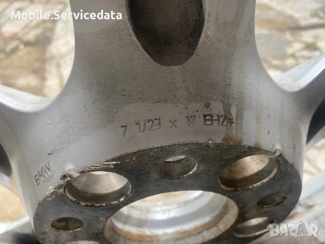 Оригинални BMW джанти 17″ – 5x120, 7.5J, ET43 с лого – използвани, проверени, снимка 7 - Гуми и джанти - 53257439