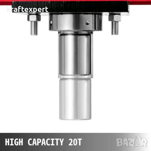 Хидравлична преса с педал 20 тона – манометър, регулируема маса, снимка 9 - Други инструменти - 53745967