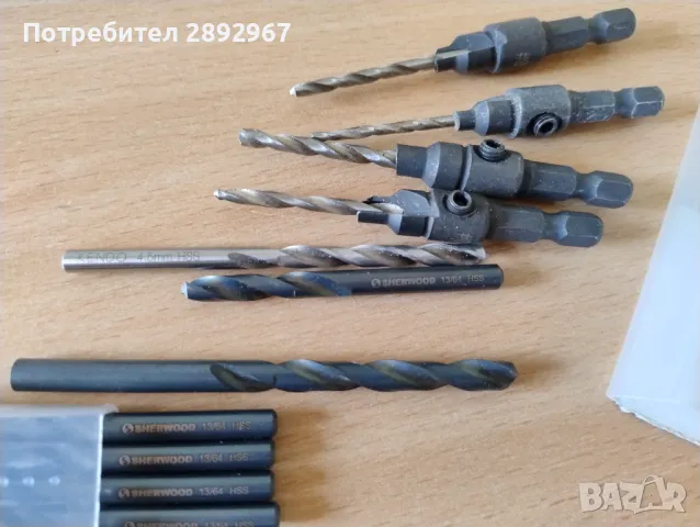 12 броя свредла с 4 ограничители., снимка 6 - Други инструменти - 49370196