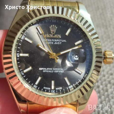 НА ЕДРО!!! Мъжки луксозни часовници Rolex Oyster Perpetual Datejust , снимка 6 - Мъжки - 47015533