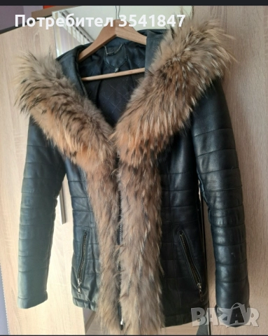 Дамско яке естествена кожа, снимка 1