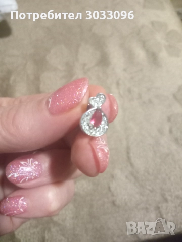 Сребърно колие с обеци, снимка 4 - Колиета, медальони, синджири - 52740724