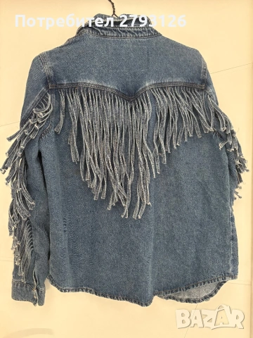 Дамска връхна дънкова риза , снимка 3 - Якета - 53107522