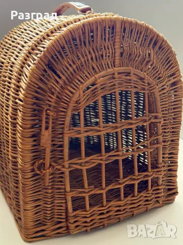 Плетена ратанова чанта за домашен любимец, снимка 4 - За котки - 50004448