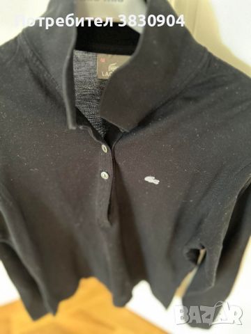 Поло шърт Lacoste, М, 100% памук, дълъг ръкав, снимка 7 - Блузи с дълъг ръкав и пуловери - 45384895