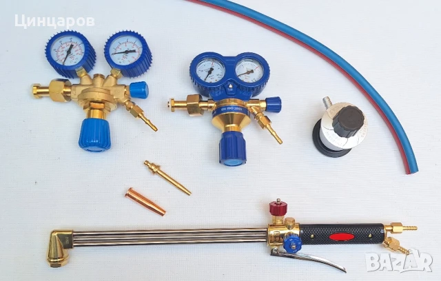 Резак, резаци с вградени клапани, маркучи, вентили, дюзи 