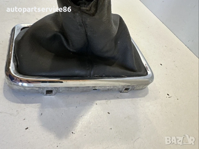 Лост за скорости от кожа черен за Peugeot 407 2.2 HDI (2007)