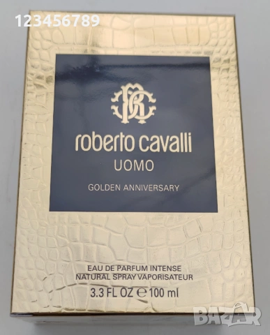 Roberto Cavalli Uomo Golden Anniversary EDP, нов