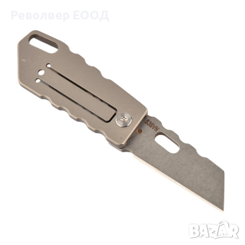 Сгъваем титаниев нож Dulotec K906 - сив, снимка 3 - Ножове - 45007911