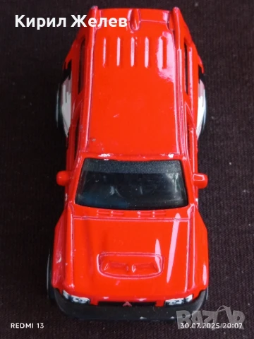 Метална количка ДЖИП Mitsubishi Pajero Made in Malaysia за КОЛЕКЦИЯ ДЕКОРАЦИЯ 18556, снимка 5 - Колекции - 51196388