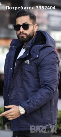 Продавам чисто ново мъжко дебело зимно непроникаемо ватирано яке със сваляща се качулка и подплата. , снимка 5 - Якета - 52320650