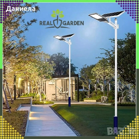 Мощна соларна улична лампа IP67 с дистанционна и стойка – 200W (247 LED) / 300W (299 LED), снимка 3 - Външни лампи - 53890696