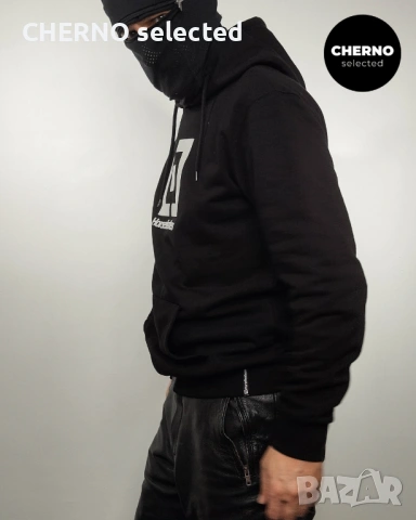 Мъжки суичър с качулка HORSEFEATHERS Leader Hoodie – размер L – Отлично състояние, снимка 13 - Суичъри - 53864509