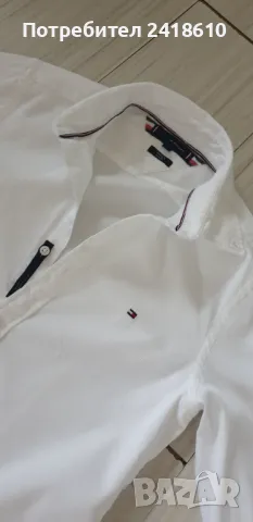 Tommy Hilfiger Stretch Pique Cotton Slim Fit Mens Size S НОВО! ОРИГИНАЛ! Мъжка Риза!