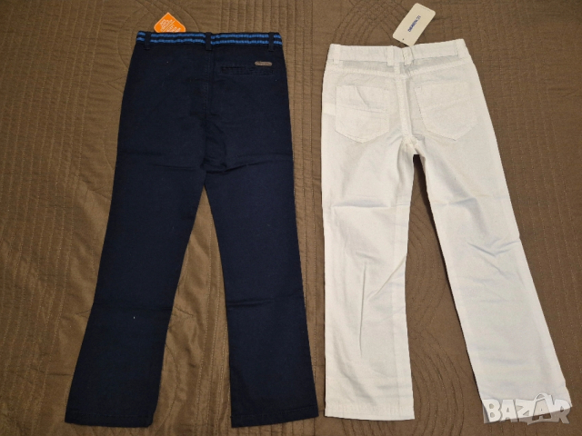 Нов бял панталон за момче на 7-8 год 122 - 128 см на LC Waikiki, снимка 4 - Детски панталони и дънки - 53799319