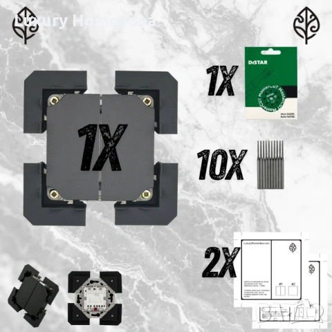 Основа за скрит монтаж на ключ за осветление зад плочка, снимка 6 - Други стоки за дома - 53980749