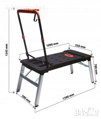 МНОГОФУНКЦИОНАЛНА РАБОТНА МАСА – ПЛАТФОРМА 7 В 1 WMC, снимка 2 - Работни маси и бюра - 45890124