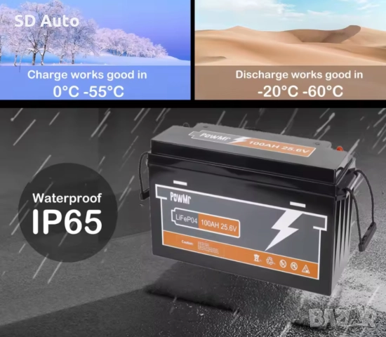 Батерия Pow Mr LifePo4 25,6V / 100A, снимка 11 - Друга електроника - 52190435