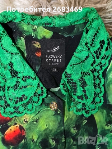 Блузка от бутика Flowers Street, снимка 2 - Тениски - 52839934