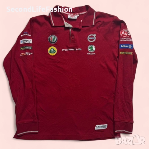 47 AVD Oldtimer Grand Prix Nurburgring 2019 Поло тениска с дълъг ръкав мъжка блуза червена, размер L