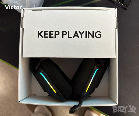 Гейминг слушалки Logitech - G733, lightspeed wireless, безжични, черни, снимка 3 - Слушалки за компютър - 52651968