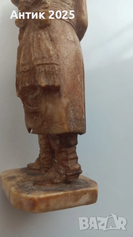 Френски революционер с флаг — резбована фигурка от кост, Франция, края на XVIII век, снимка 5 - Антикварни и старинни предмети - 52841852