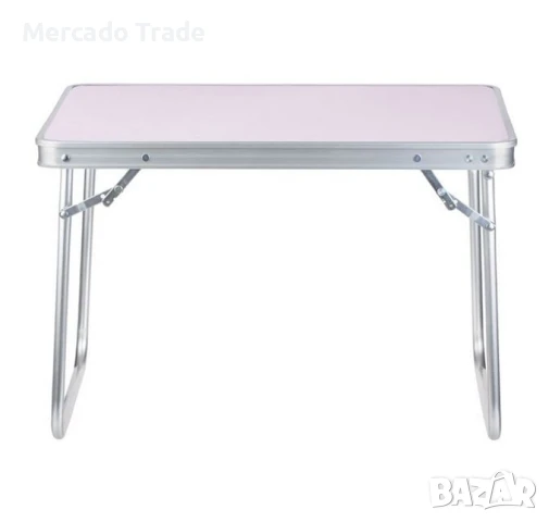 Алуминиева сгъваема маса Mercado Trade, За къмпинг, плаж, Сив, снимка 2 - Къмпинг мебели - 51201816