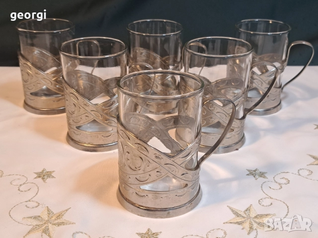 съветски чаши с подстакани 27/5