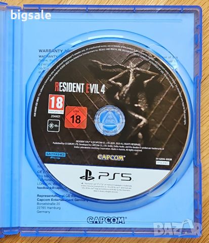 Перфектен диск с Resident Evil 4 Remake PS5 Playstation 5 Плейстейшън, снимка 3 - Игри за PlayStation - 45285857