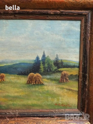 Стара антикварна творба на известният чешкия художник Антонин Прохазка(А.Prochazka)- 1882-1945 г., снимка 4 - Антикварни и старинни предмети - 54156844