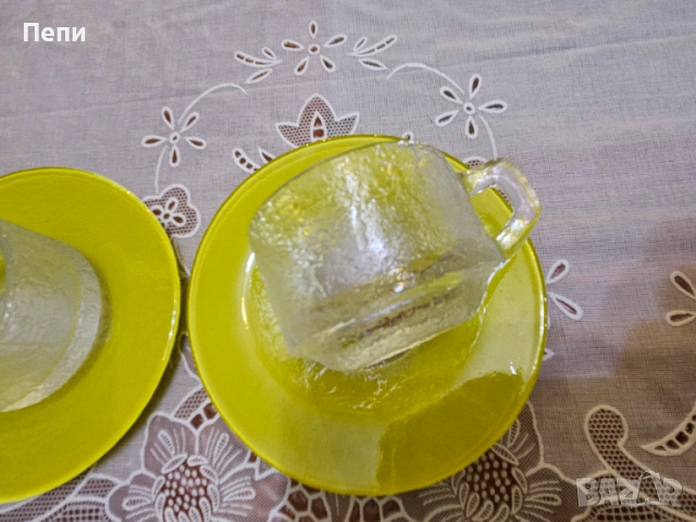 Бразилски стъклени чашки за кафе, снимка 4 - Чаши - 51772431